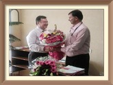 Shri Ravindra Nath, CMD, NSIC felicitates Shri S. N. Tripathi, on his taking over the charge as Additional Secretary & Development Commissioner ,Ministry of MSME, Govt. of India on 01.10.2015 at his Office in Nirman Bhawan, New Delhi.

<br>
<a target="_blank"  
href="https://www.facebook.com/NSICLTD/photos/pcb.968128279891852/968128119891868/?type=3&theater" >
<font color="#FF6600">Click here to view  more images.</font></a>